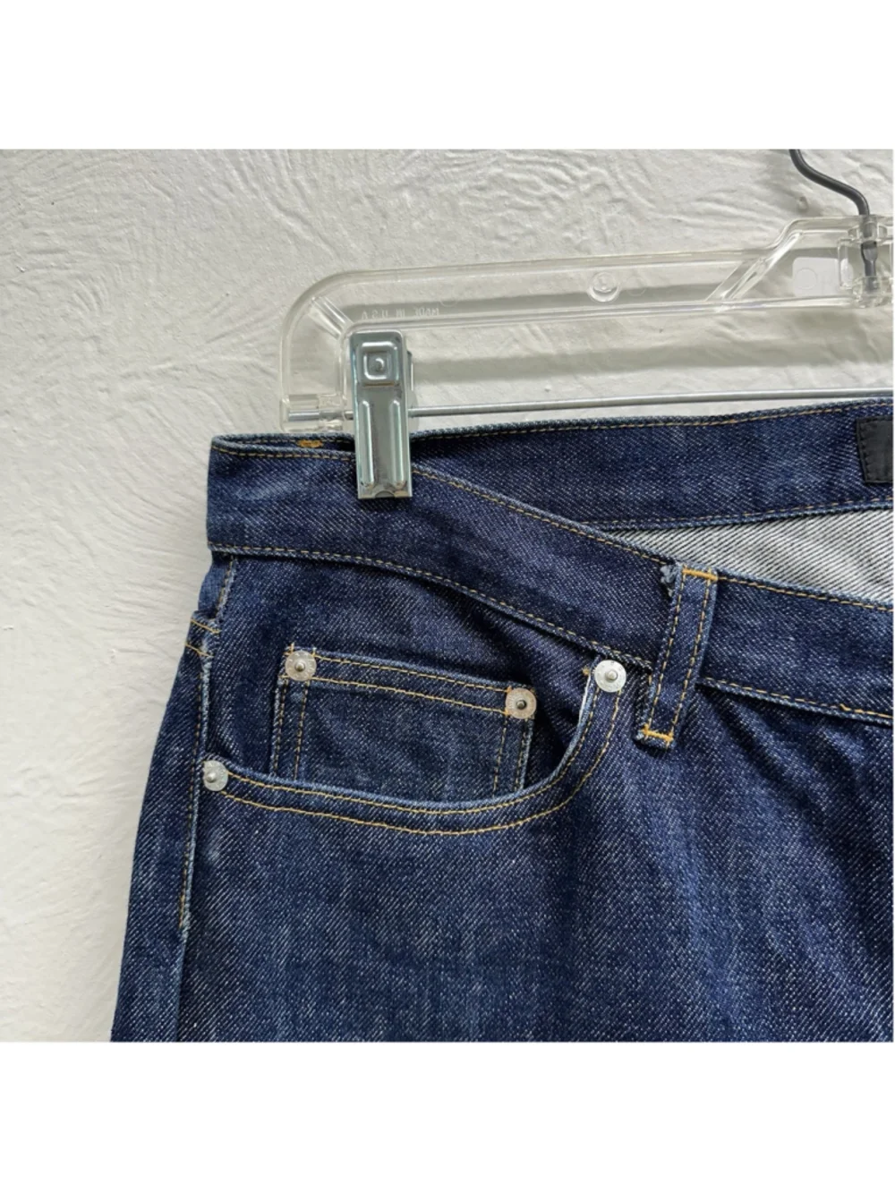 A.P.C. Mens Raw Denim Slim Straight Jeans Size 32x28 Macau Indigo Blue Selvedge